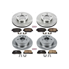 Power Stop KOE1066 Autospecialty - 1-Click Daily Driver Brake Kits (Front And Rear) for 2002-2006 Toyota Camry product image
