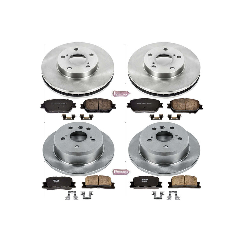 Power Stop KOE1066 Autospecialty - 1-Click Daily Driver Brake Kits (Front And Rear) for 2002-2006 Toyota Camry product image