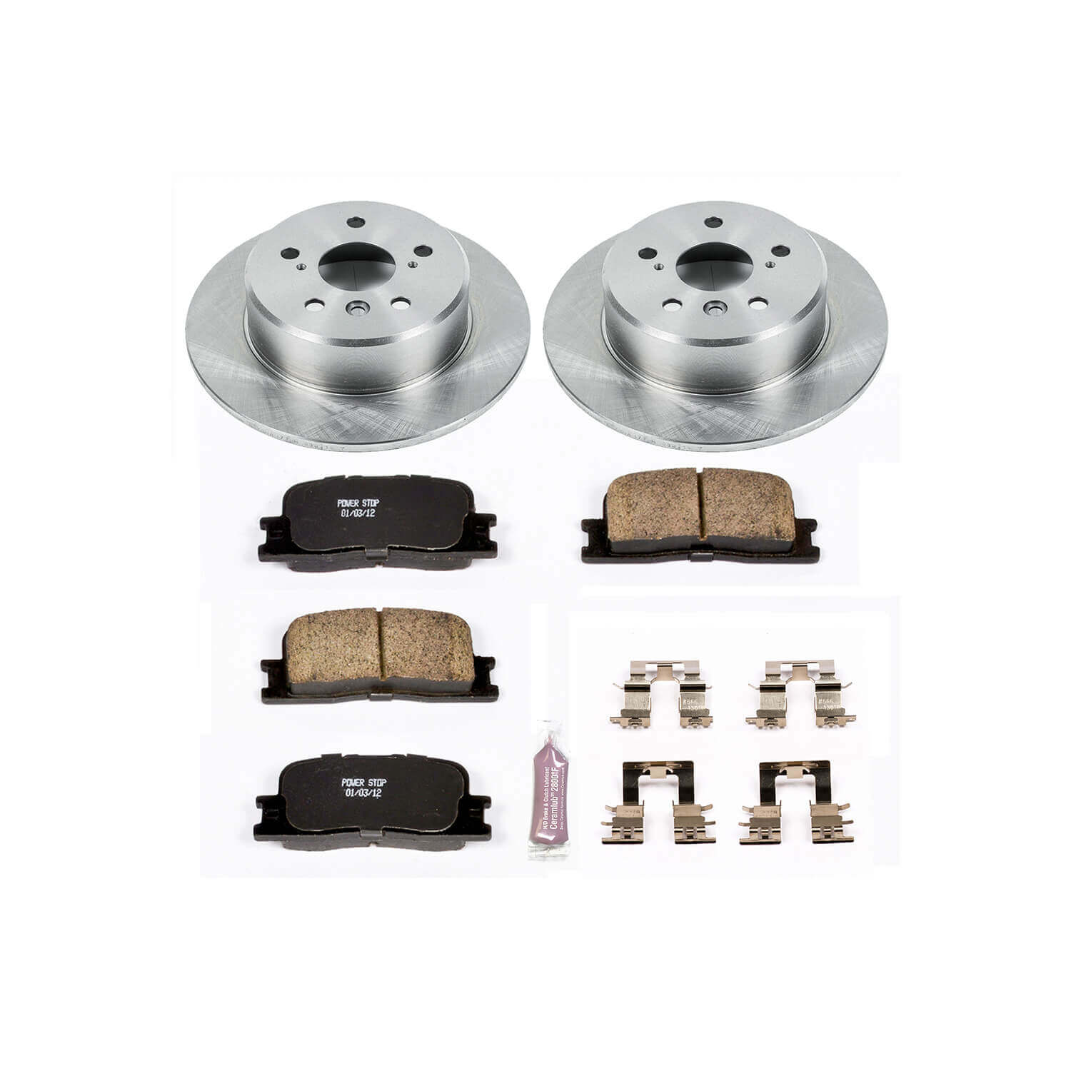 Power Stop KOE1069 Autospecialty - 1-Click Daily Driver Brake Kits (Rear) for 2001-2003 Toyota Highlander product image