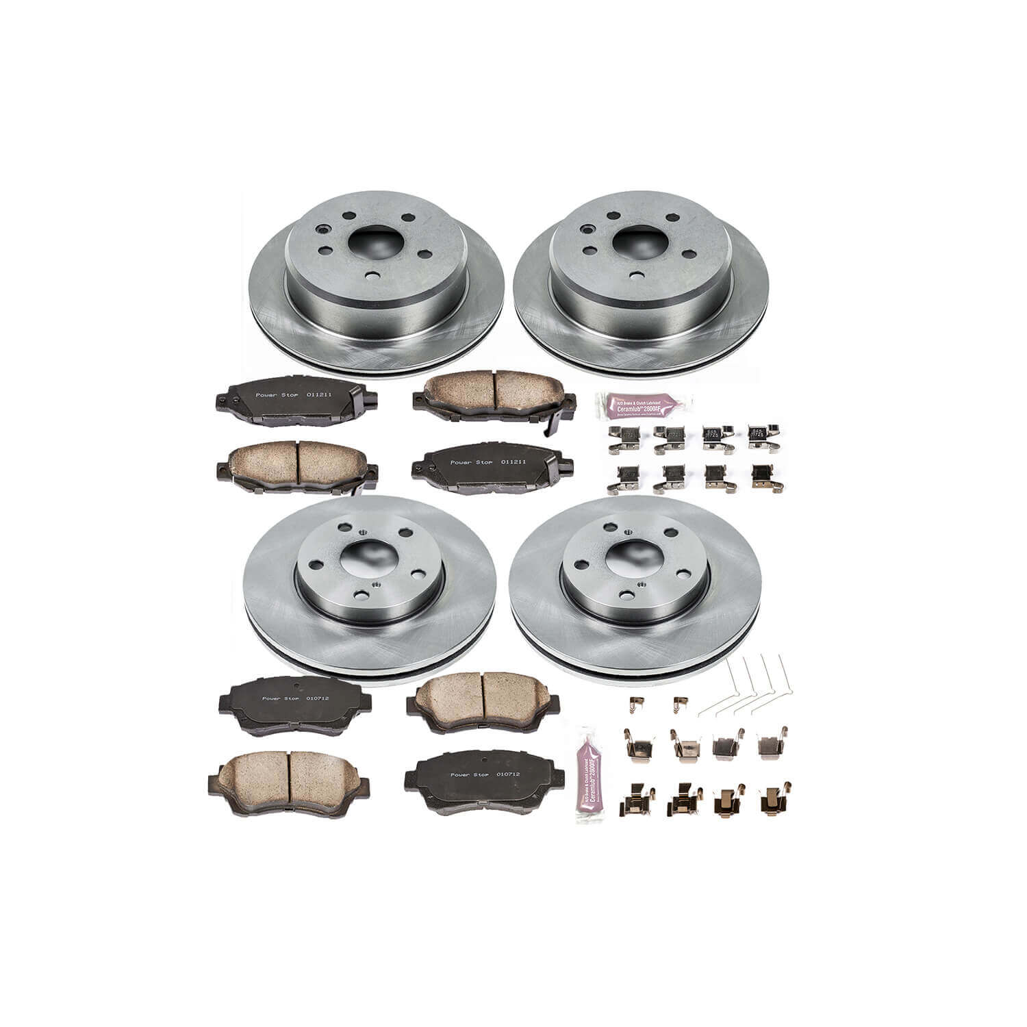 Power Stop KOE1071 Autospecialty - 1-Click Daily Driver Brake Kits (Front And Rear) for 1992-1998 Lexus SC300 product image