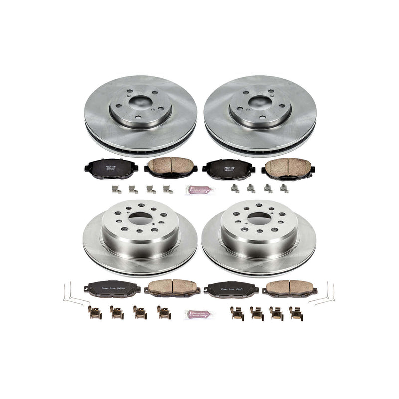 Power Stop KOE1074 Autospecialty - 1-Click Daily Driver Brake Kits (Front And Rear) for 1992-2000 Lexus SC300 product image