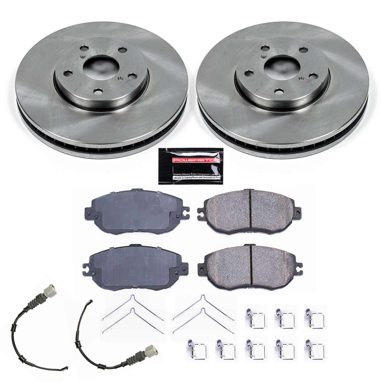 Power Stop KOE1075 Autospecialty 1-Click Daily Driver Front Brake Kit for 1993-1994 Lexus LS400 product image