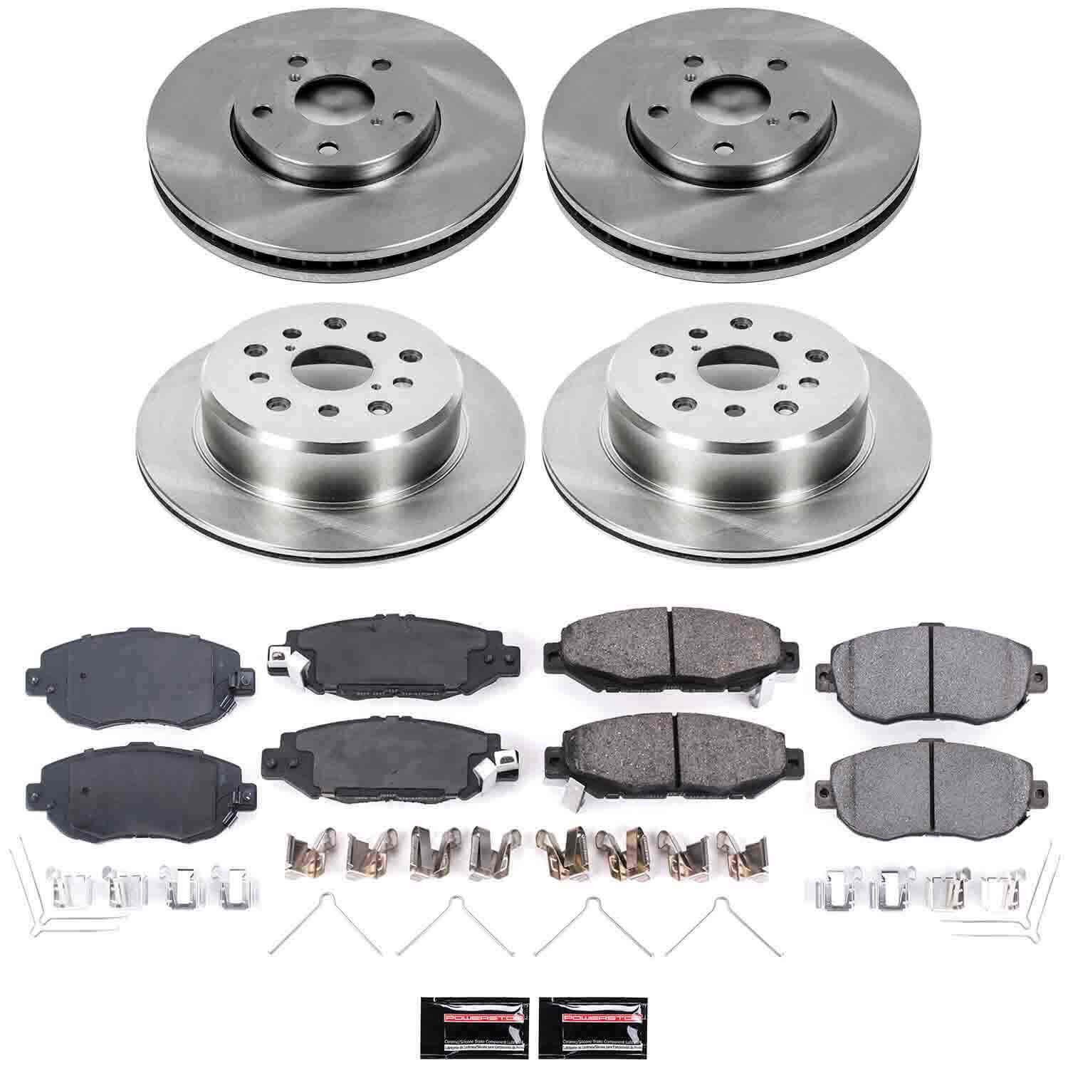 Power Stop KOE1078 Autospecialty - 1-Click Daily Driver Brake Kits (Front And Rear) for 1993-1997 Lexus GS300 product image