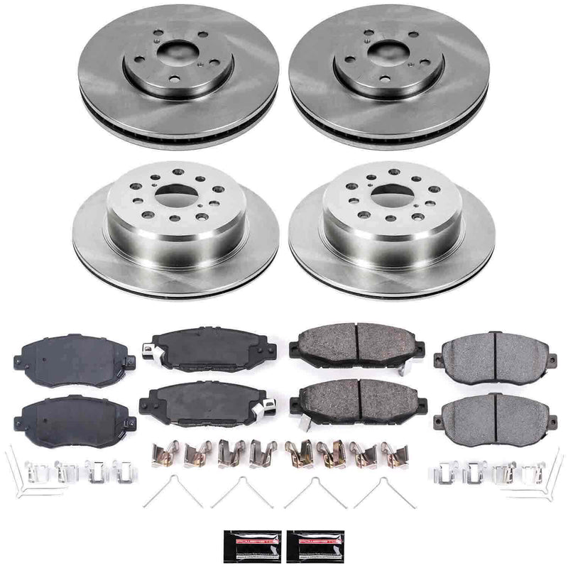 Power Stop KOE1078 Autospecialty - 1-Click Daily Driver Brake Kits (Front And Rear) for 1993-1997 Lexus GS300 product image