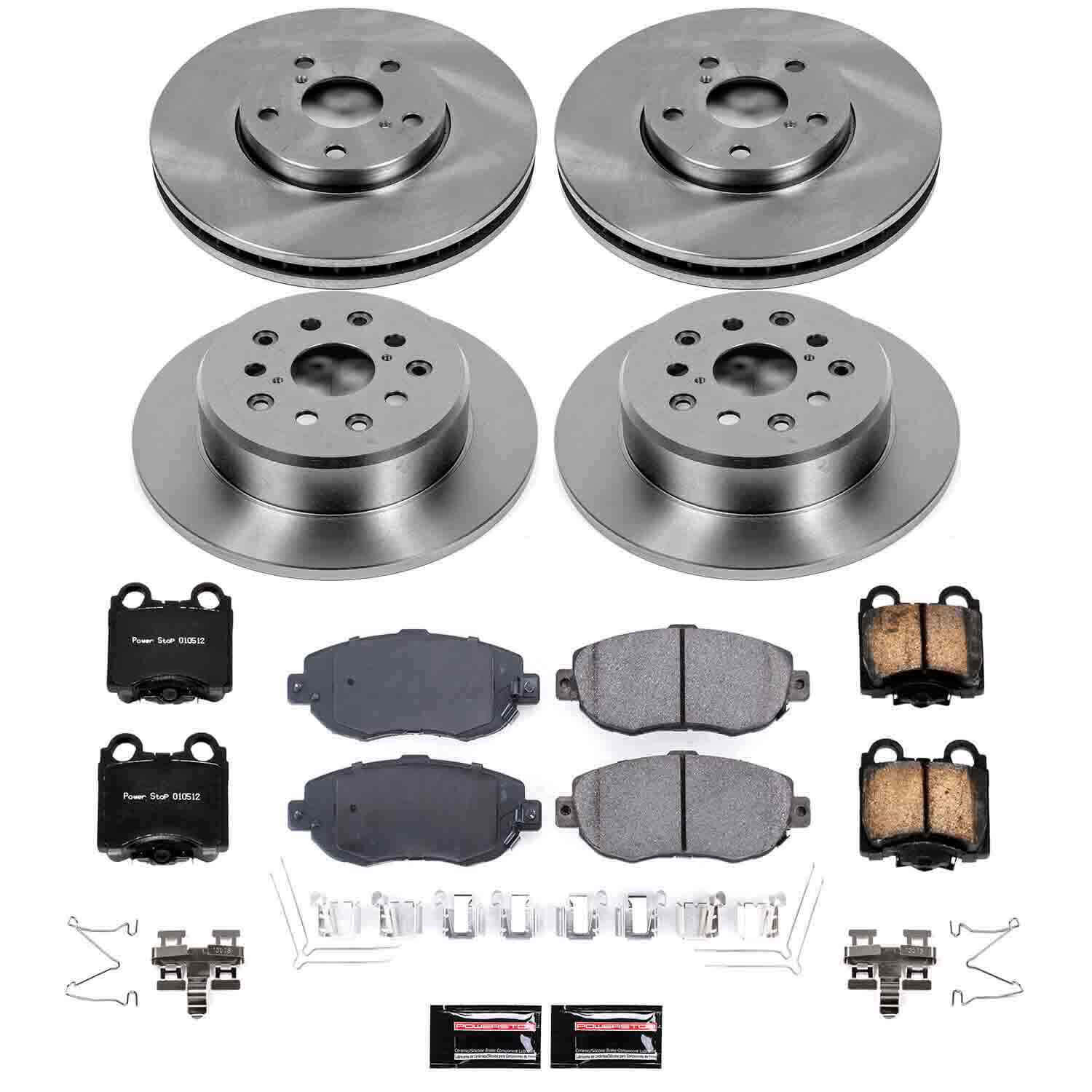 Power Stop KOE1079 Autospecialty - 1-Click Daily Driver Brake Kits (Front And Rear) for 1998-2010 Lexus GS300 product image