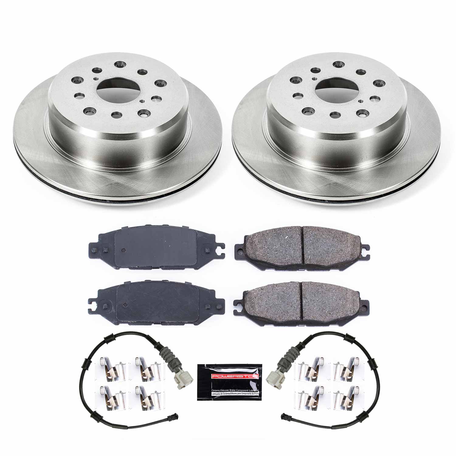 Power Stop KOE1081 Autospecialty 1-Click Daily Driver Rear Pad And Rotor Kit for 1993-1994 Lexus LS400 product image