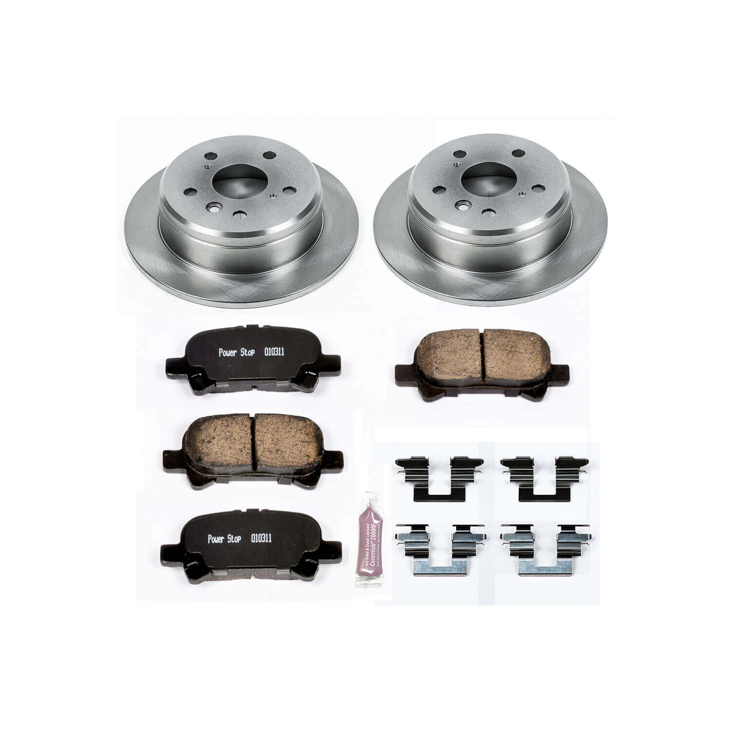 Power Stop KOE1083 Autospecialty - 1-Click Daily Driver Brake Kits (Rear) for 1999-2003 Toyota Camry product image