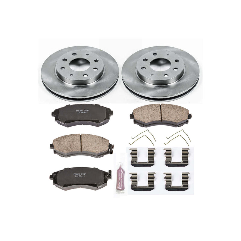 Power Stop KOE1087 Autospecialty - 1-Click Daily Driver Brake Kits (Front) for 1998-2006 Hyundai Elantra product image