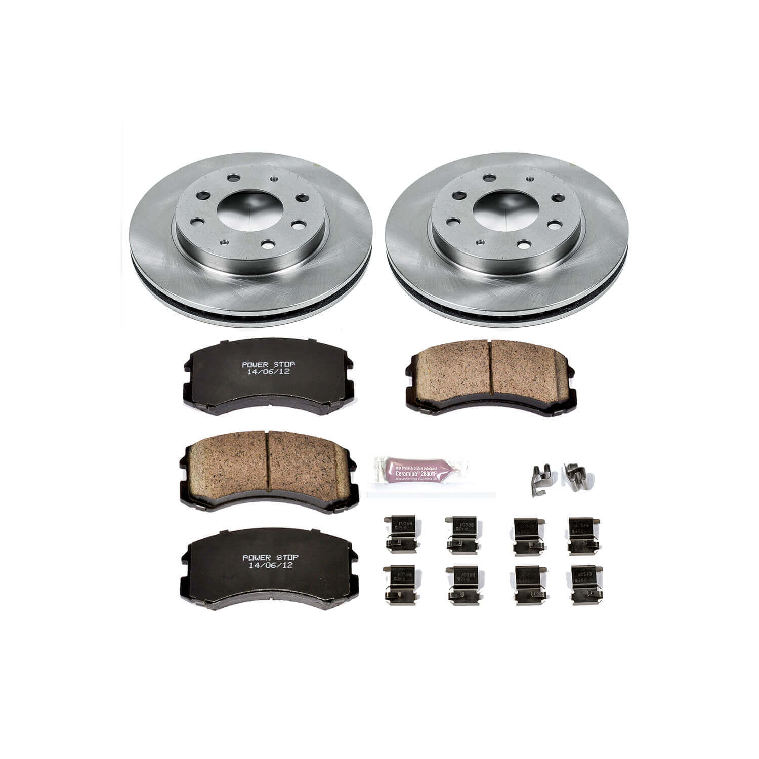 Power Stop KOE1092 Autospecialty - 1-Click Daily Driver Brake Kits (Front) for 2002-2007 Mitsubishi Lancer product image