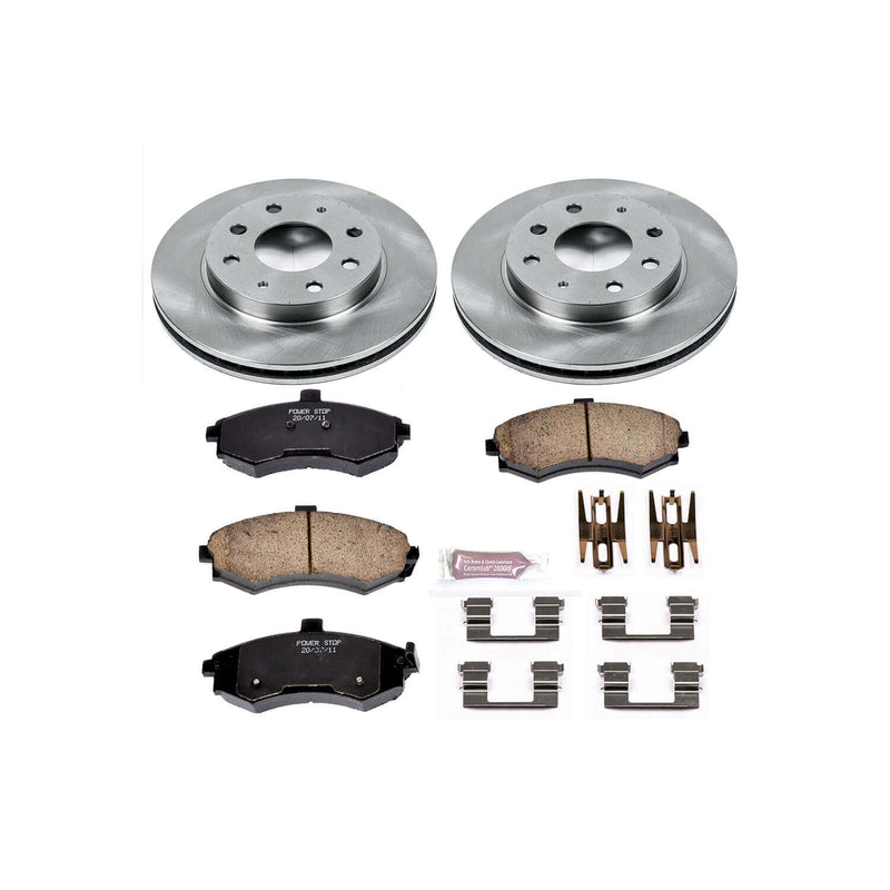 Power Stop KOE1093 Autospecialty - 1-Click Daily Driver Brake Kits (Front) for 2002-2005 Hyundai Elantra product image