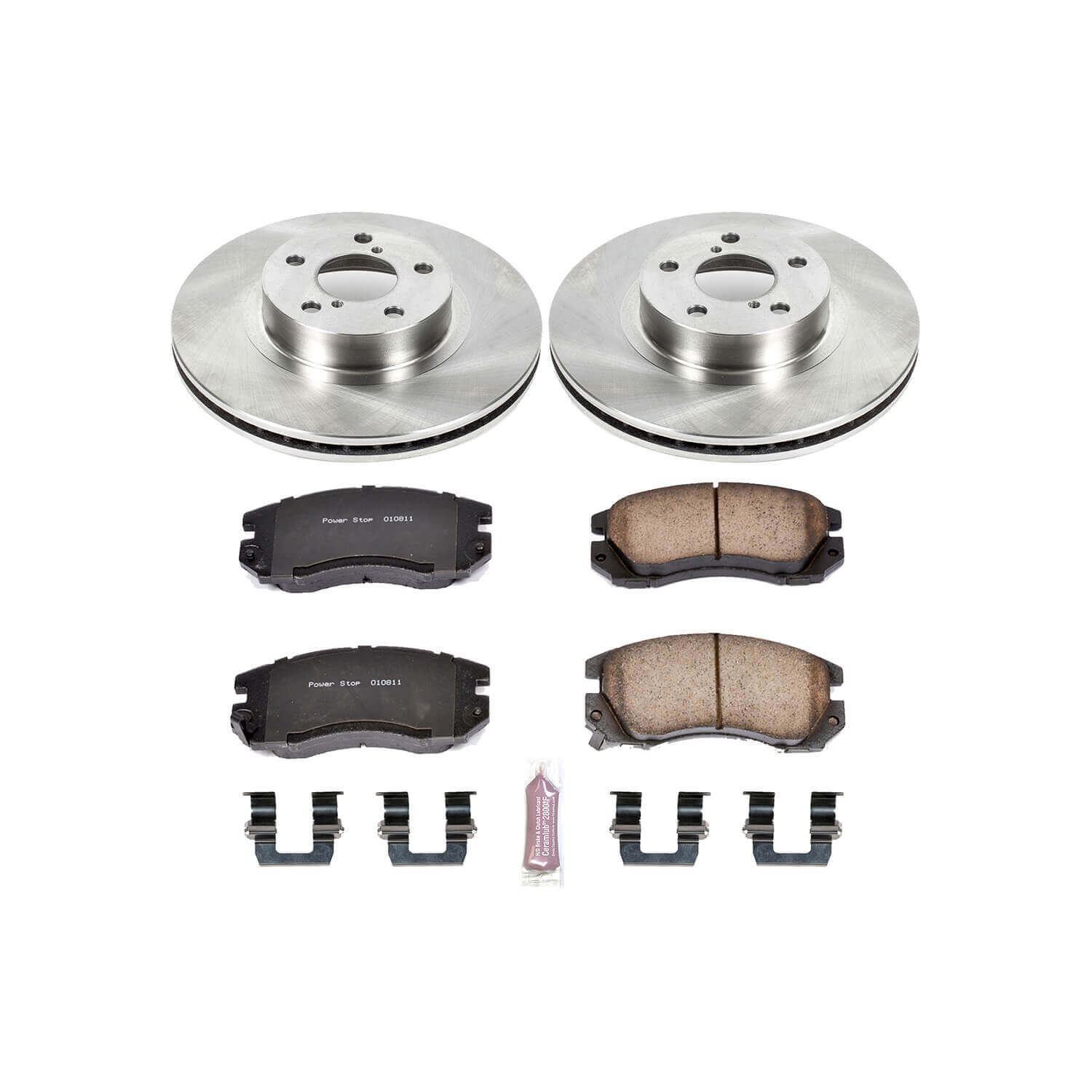 Power Stop KOE1118 Autospecialty - 1-Click Daily Driver Brake Kits (Front) for 1991-1996 Subaru Legacy Sport product image