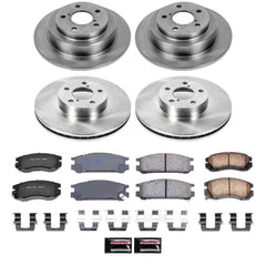 Power Stop KOE1119 Autospecialty - 1-Click Daily Driver Brake Kits (Front And Rear) for 1996 Subaru Legacy product image