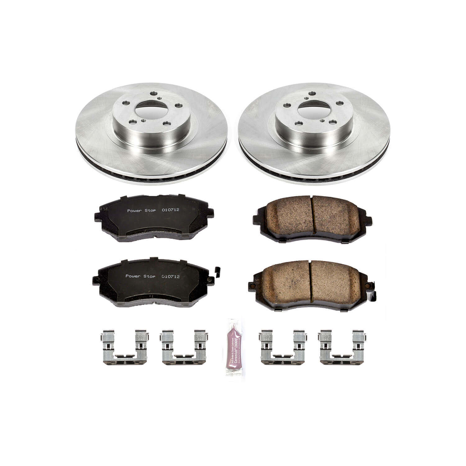 Power Stop KOE1124 Autospecialty - 1-Click Daily Driver Brake Kits (Front) for 2002-2010 Saab 9-2X Linear product image