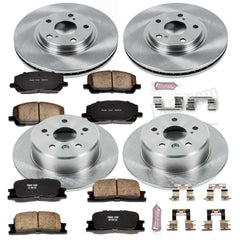 Power Stop KOE1139 Autospecialty - 1-Click Daily Driver Brake Kits (Front And Rear) for 2001-2003 Toyota Highlander product image