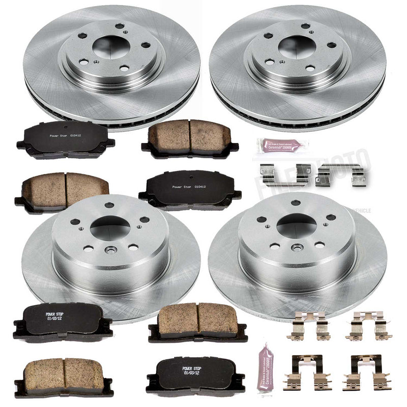 Power Stop KOE1139 Autospecialty - 1-Click Daily Driver Brake Kits (Front And Rear) for 2001-2003 Toyota Highlander product image