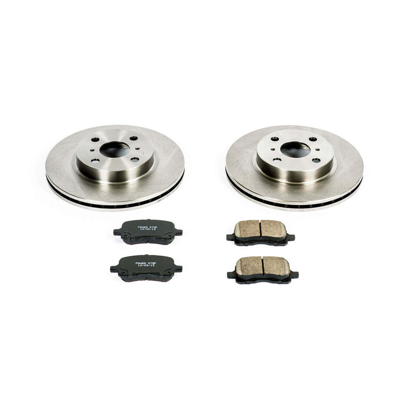 Power Stop KOE1152 Autospecialty - 1-Click Daily Driver Brake Kits (Front) for 1998-2002 Chevrolet Prizm product image