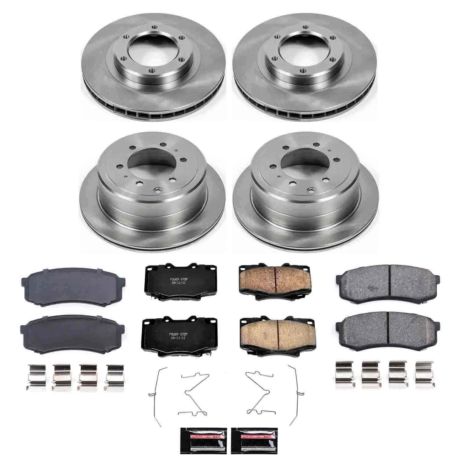 Power Stop KOE1155 Autospecialty - 1-Click Daily Driver Brake Kits (Front And Rear) for 1993-1997 Lexus LX450 product image