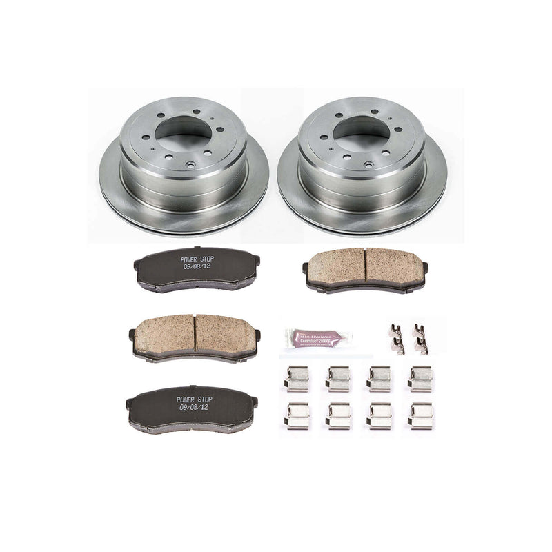 Power Stop KOE1156 Autospecialty - 1-Click Daily Driver Brake Kits (Rear) for 1993-1997 Lexus LX450 product image