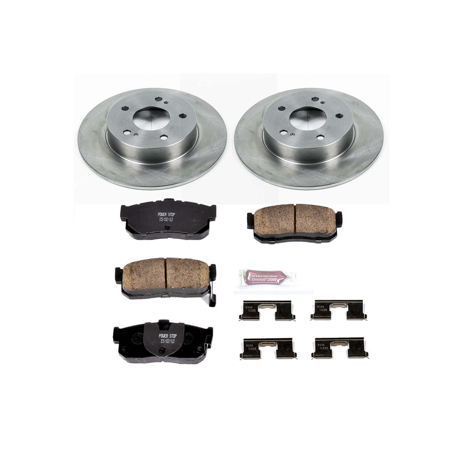 Power Stop KOE1168 Autospecialty - 1-Click Daily Driver Brake Kits (Rear) for 1995-2001 INFINITI I30 product image