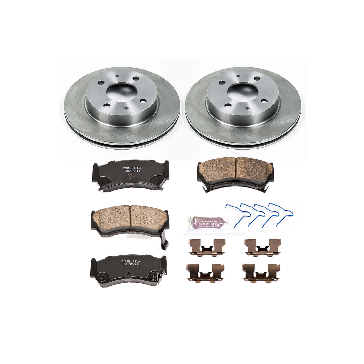 Power Stop KOE1170 Autospecialty - 1-Click Daily Driver Brake Kits (Front) for 1995-2000 Nissan 200SX product image