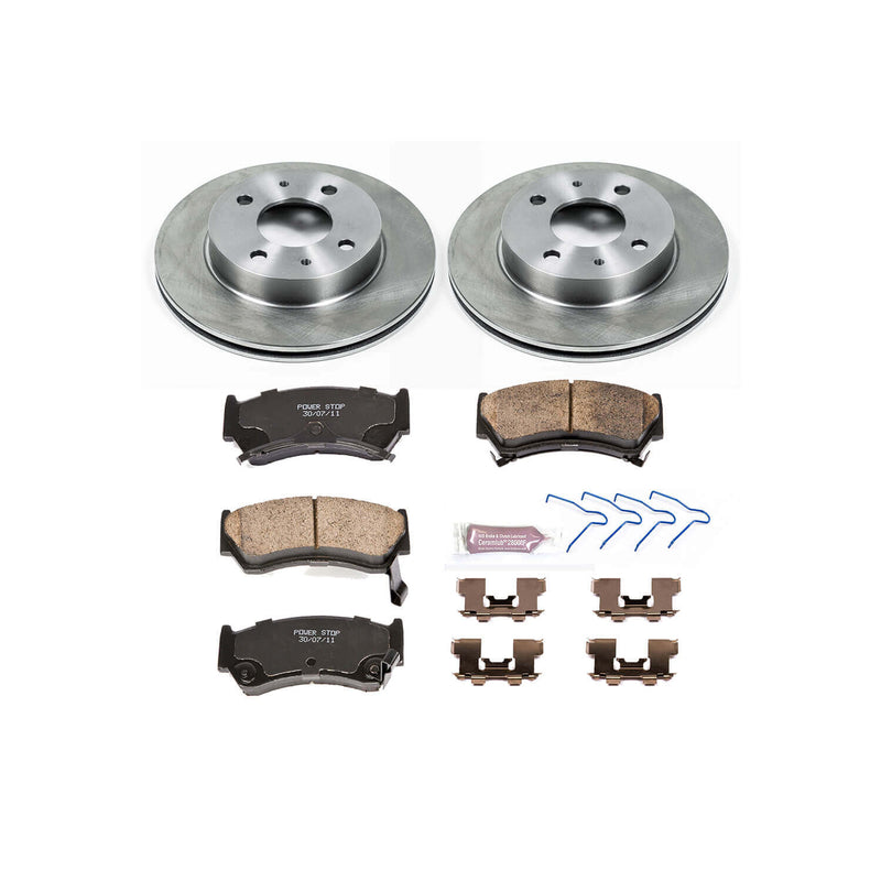 Power Stop KOE1170 Autospecialty - 1-Click Daily Driver Brake Kits (Front) for 1995-2000 Nissan 200SX product image