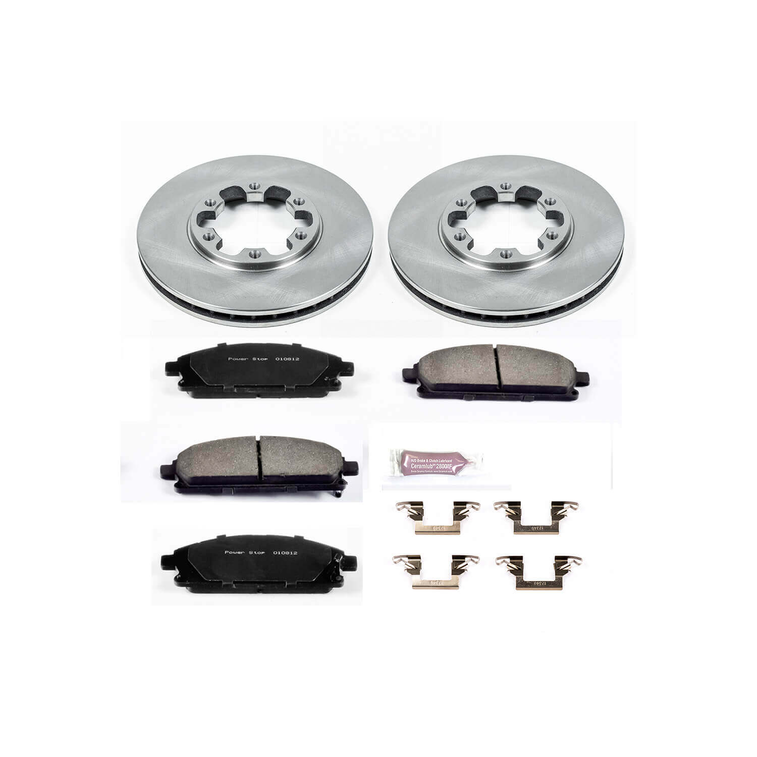 Power Stop KOE1175 Autospecialty - 1-Click Daily Driver Brake Kits (Front) for 1996-1998 Nissan Pathfinder product image