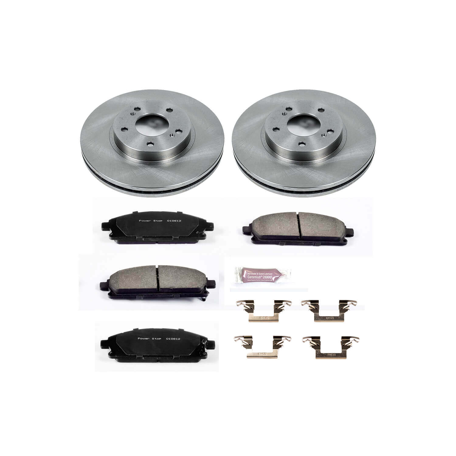 Power Stop KOE1179 Autospecialty - 1-Click Daily Driver Brake Kits (Front) for 1997-2001 INFINITI Q45 product image