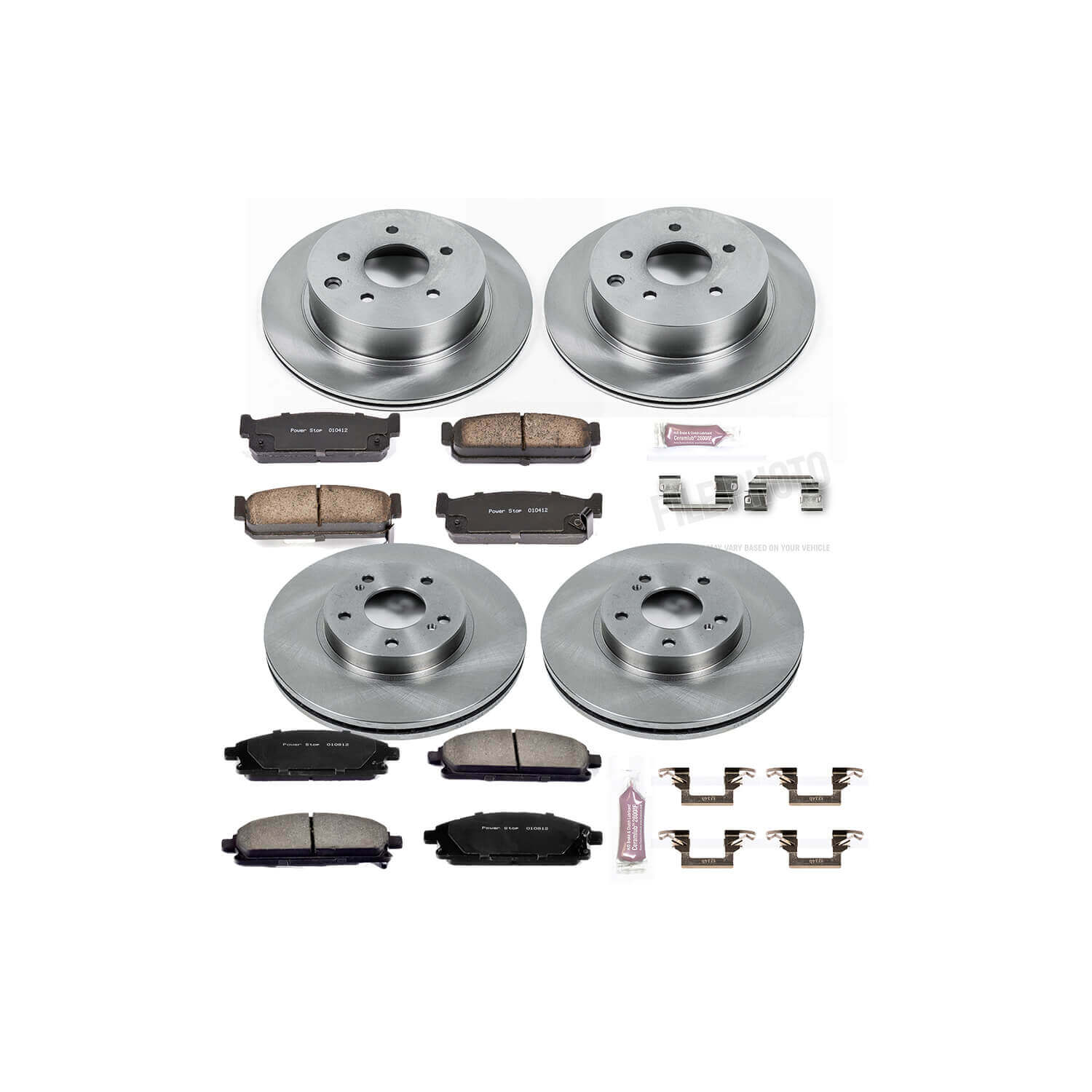 Power Stop KOE1180 Autospecialty - 1-Click Daily Driver Brake Kits (Front And Rear) for 1997-2001 INFINITI Q45 product image