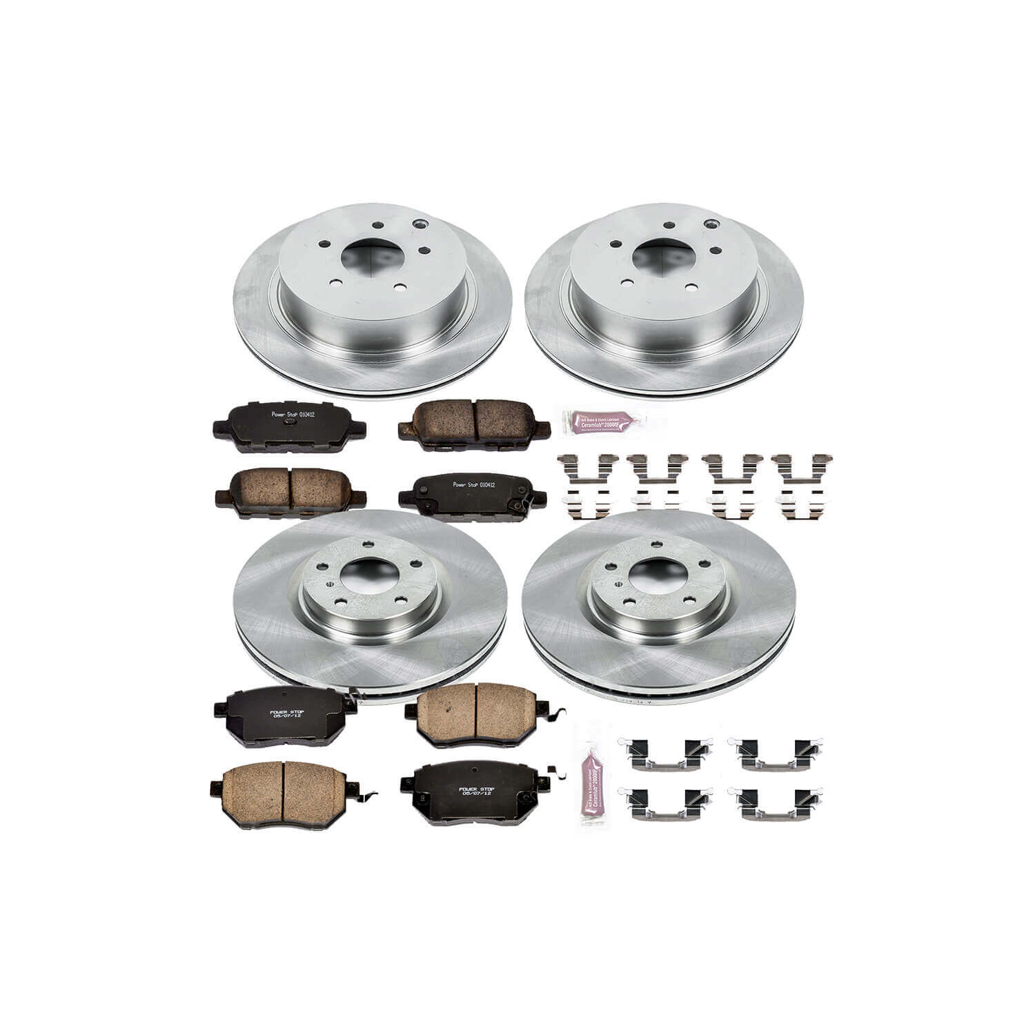 Power Stop KOE119 Autospecialty - 1-Click Daily Driver Brake Kits (Front And Rear) for 2006-2007 Nissan Murano product image