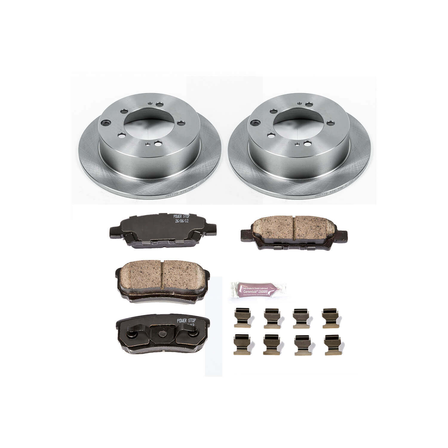 Power Stop KOE1202 Autospecialty - 1-Click Daily Driver Brake Kits (Rear) for 2004-2006 Mitsubishi Lancer Ralliart Sportback Sportback product image