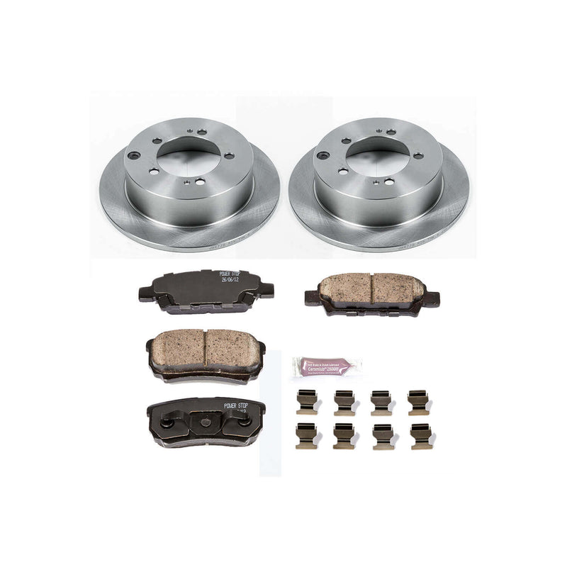 Power Stop KOE1202 Autospecialty - 1-Click Daily Driver Brake Kits (Rear) for 2004-2006 Mitsubishi Lancer Ralliart Sportback Sportback product image