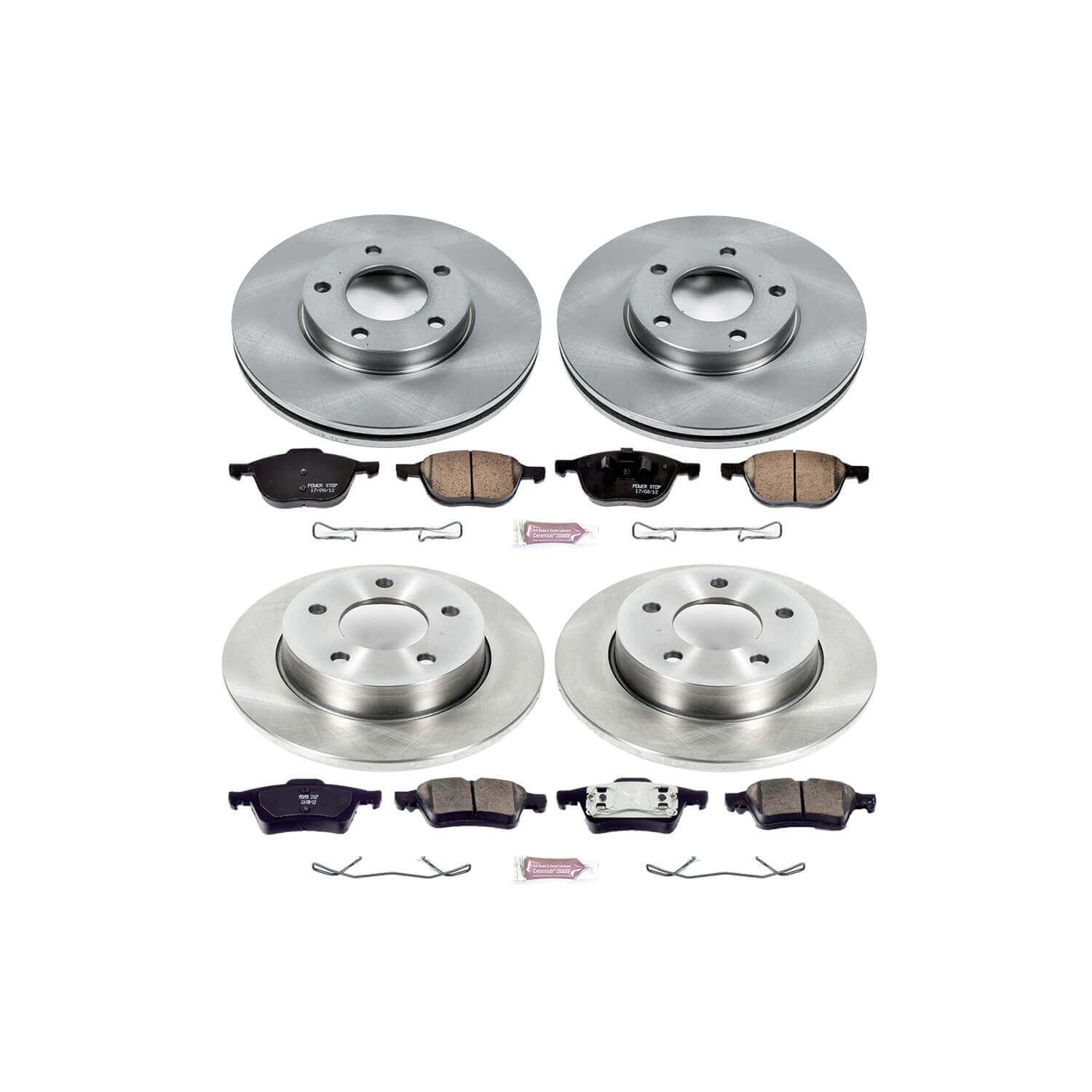 Power Stop KOE122 Autospecialty - 1-Click Daily Driver Brake Kits (Front And Rear) for 2004-2005 Mazda 3 product image