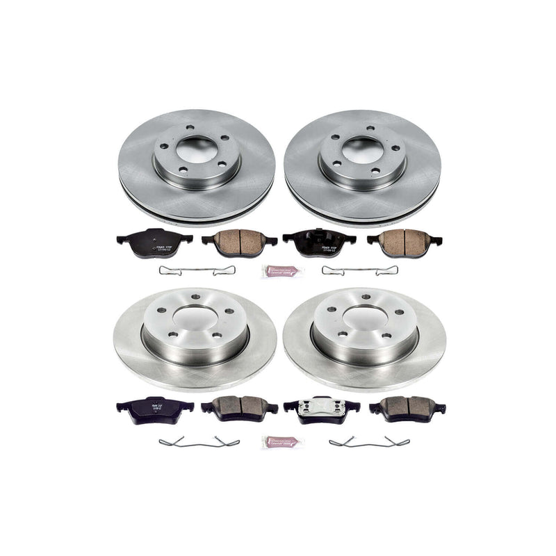 Power Stop KOE122 Autospecialty - 1-Click Daily Driver Brake Kits (Front And Rear) for 2004-2005 Mazda 3 product image