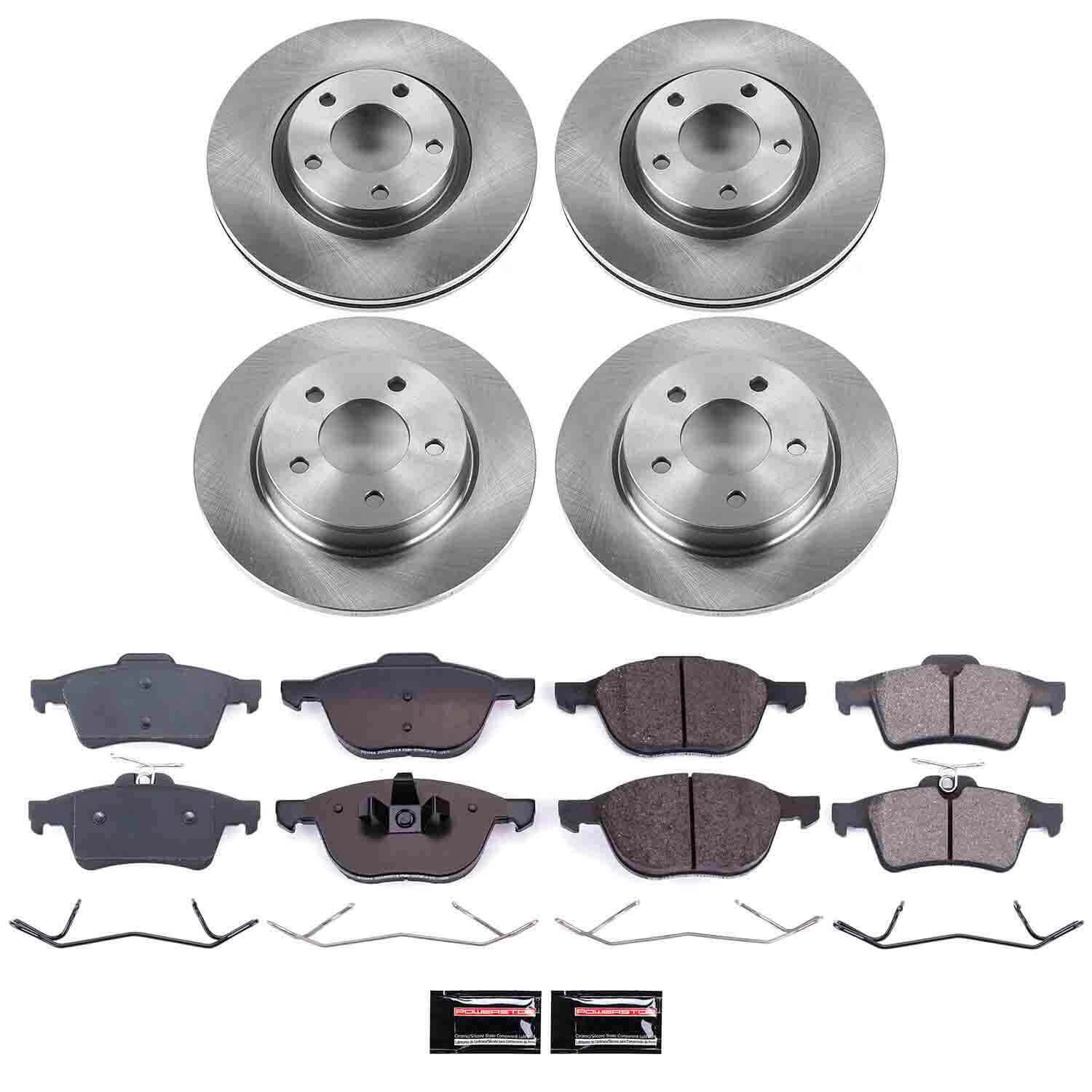 Power Stop KOE126 Autospecialty - 1-Click Daily Driver Brake Kits (Front And Rear) for 2004-2013 Mazda 3 product image