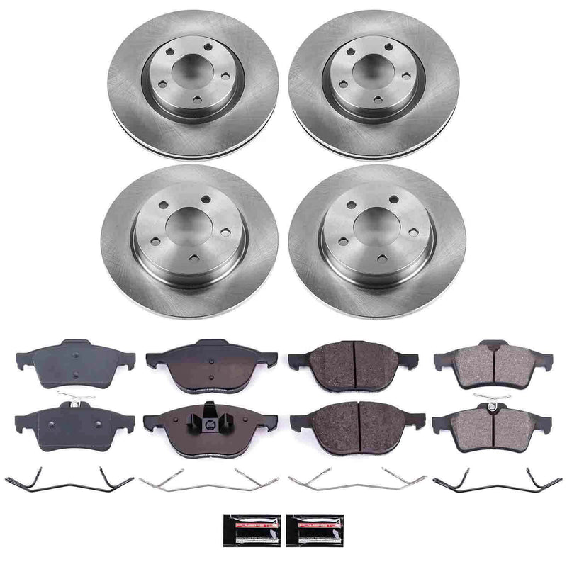 Power Stop KOE126 Autospecialty - 1-Click Daily Driver Brake Kits (Front And Rear) for 2004-2013 Mazda 3 product image