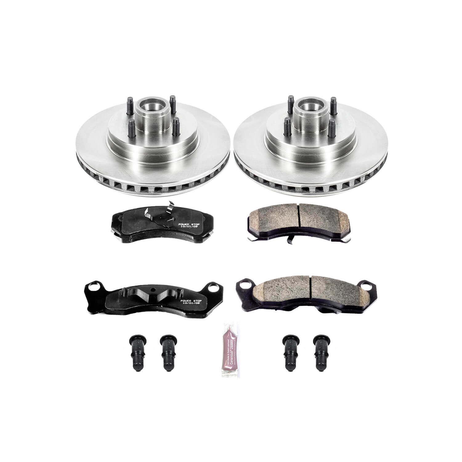 Power Stop KOE1279 Autospecialty - 1-Click Daily Driver Brake Kits (Front) for 1987-1993 Ford Mustang product image