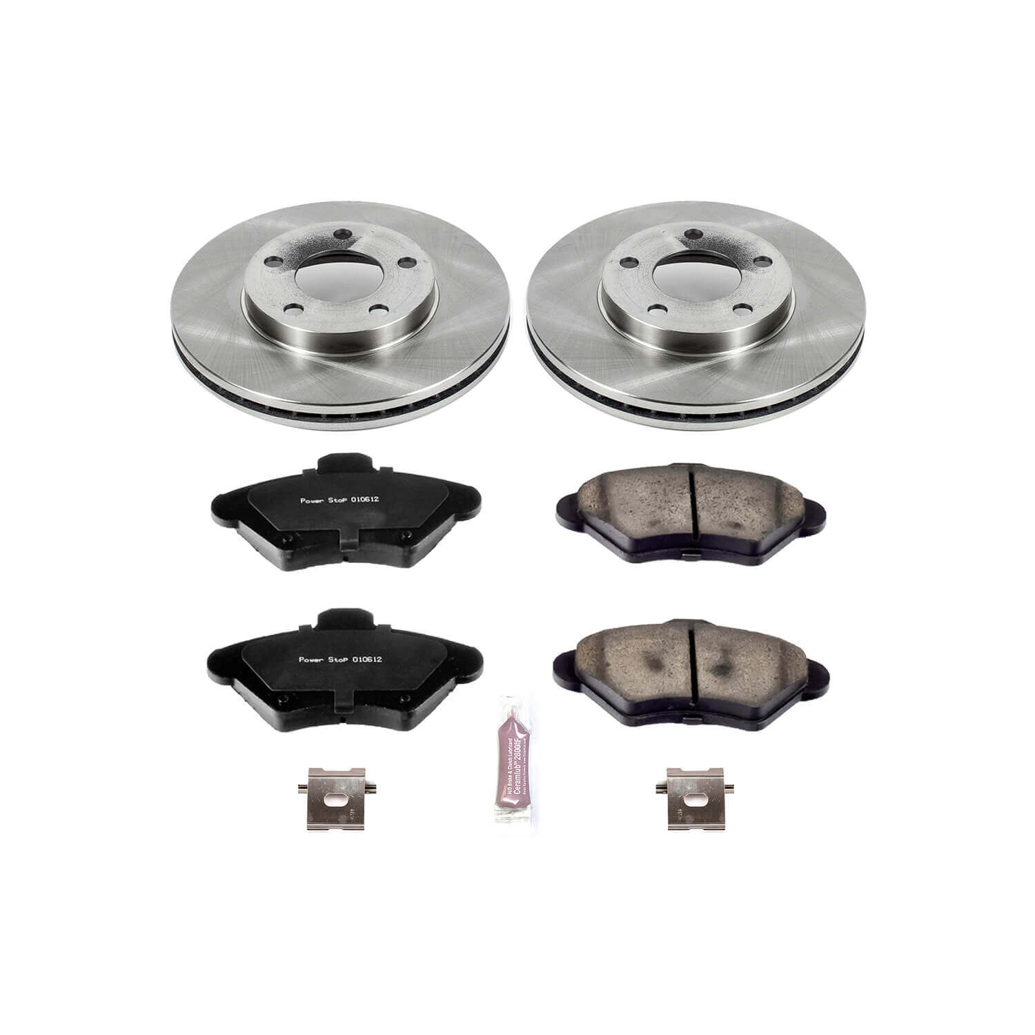 Power Stop KOE1299 Autospecialty - 1-Click Daily Driver Brake Kits (Front) for 1994-1998 Ford Mustang product image