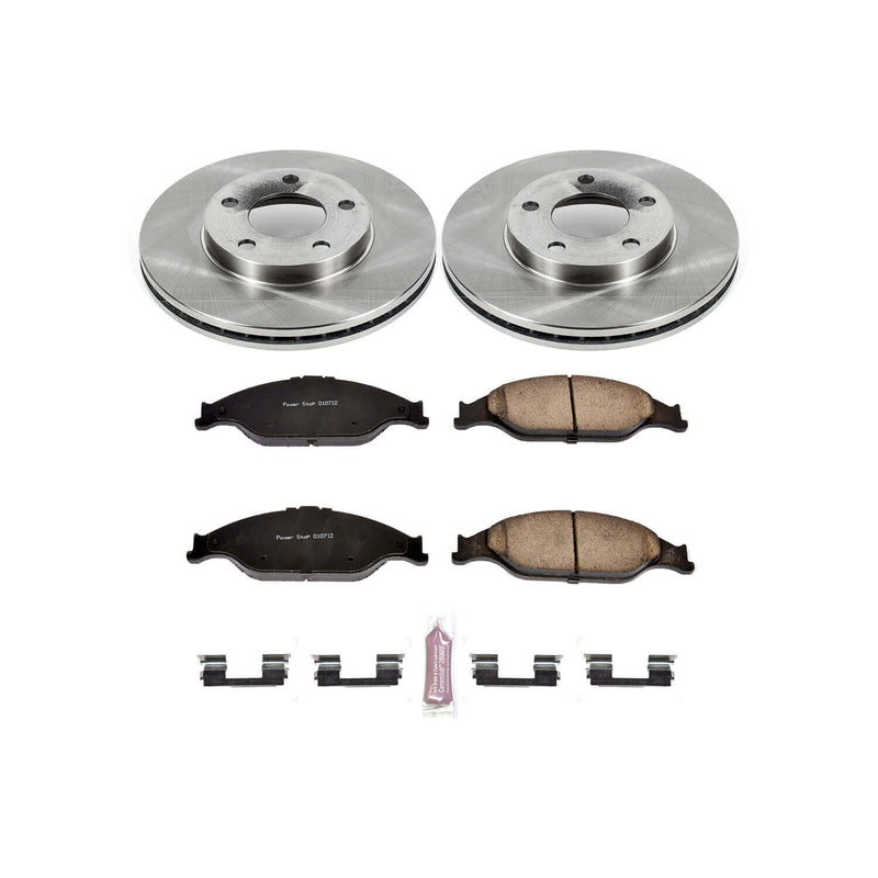 Power Stop KOE1301 Autospecialty - 1-Click Daily Driver Brake Kits (Front) for 1999-2004 Ford Mustang product image