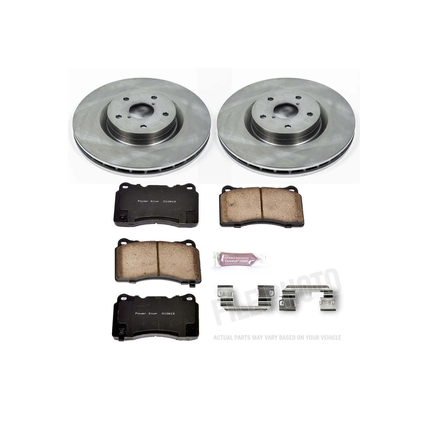 Power Stop KOE131 Autospecialty - 1-Click Daily Driver Brake Kits (Front) for 2005-2020 Subaru Impreza Wrx Sti product image