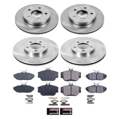 Power Stop KOE1319 Autospecialty - 1-Click Daily Driver Brake Kits (Front And Rear) for 1993-1998 Ford Thunderbird product image