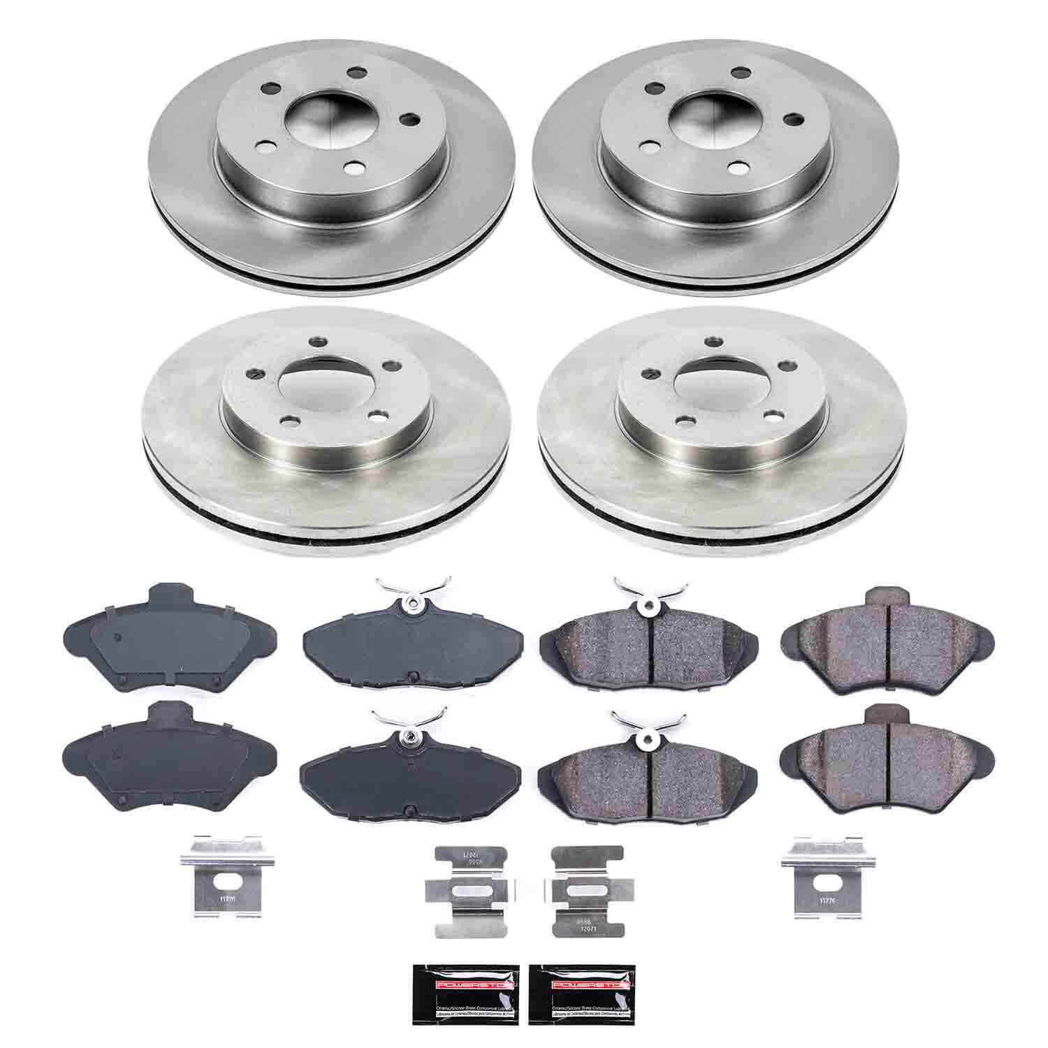 Power Stop KOE1326 Autospecialty - 1-Click Daily Driver Brake Kits (Front And Rear) for 1993-1997 Ford Thunderbird product image