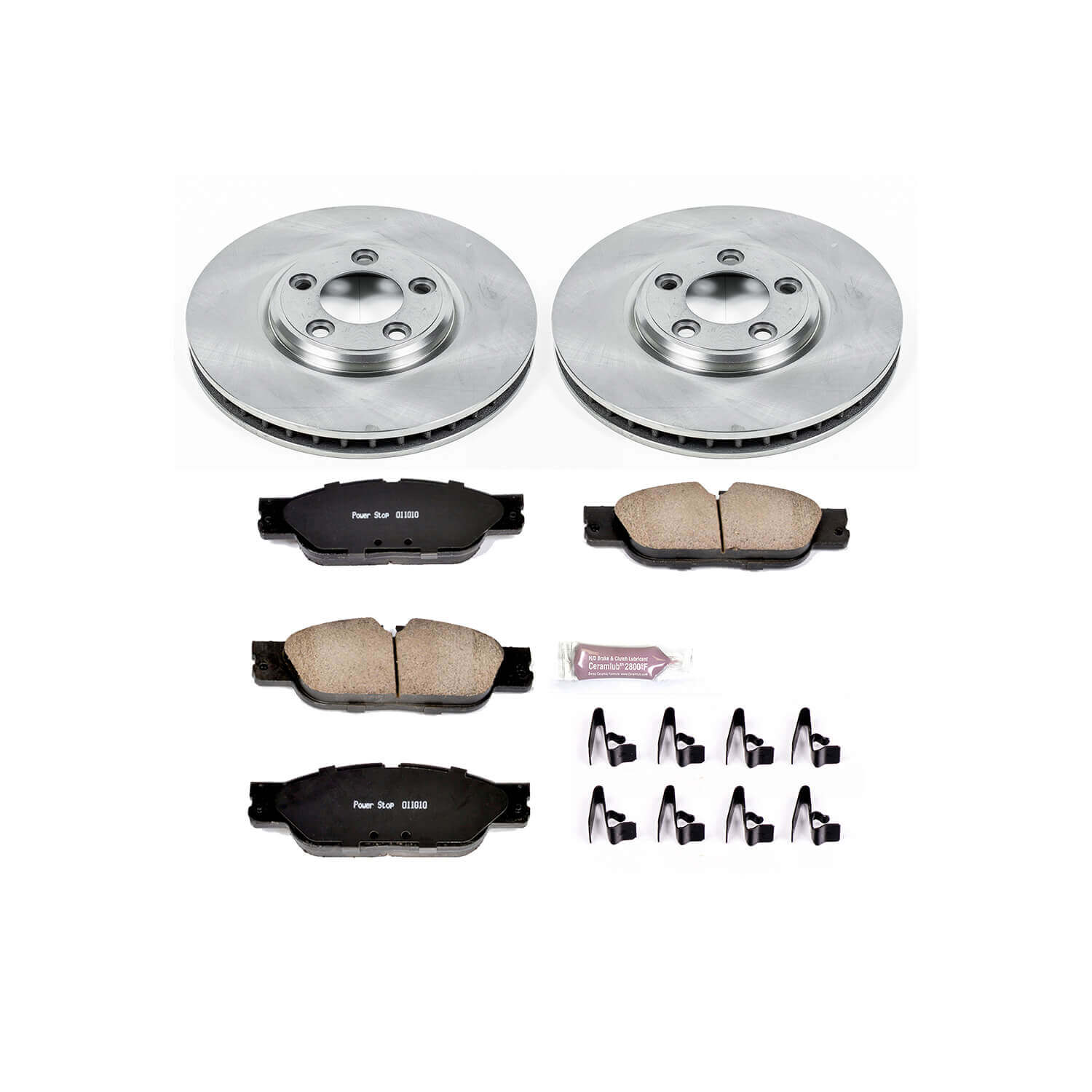 Power Stop KOE1349 Autospecialty - 1-Click Daily Driver Brake Kits (Front) for 2005 Jaguar S-Type product image