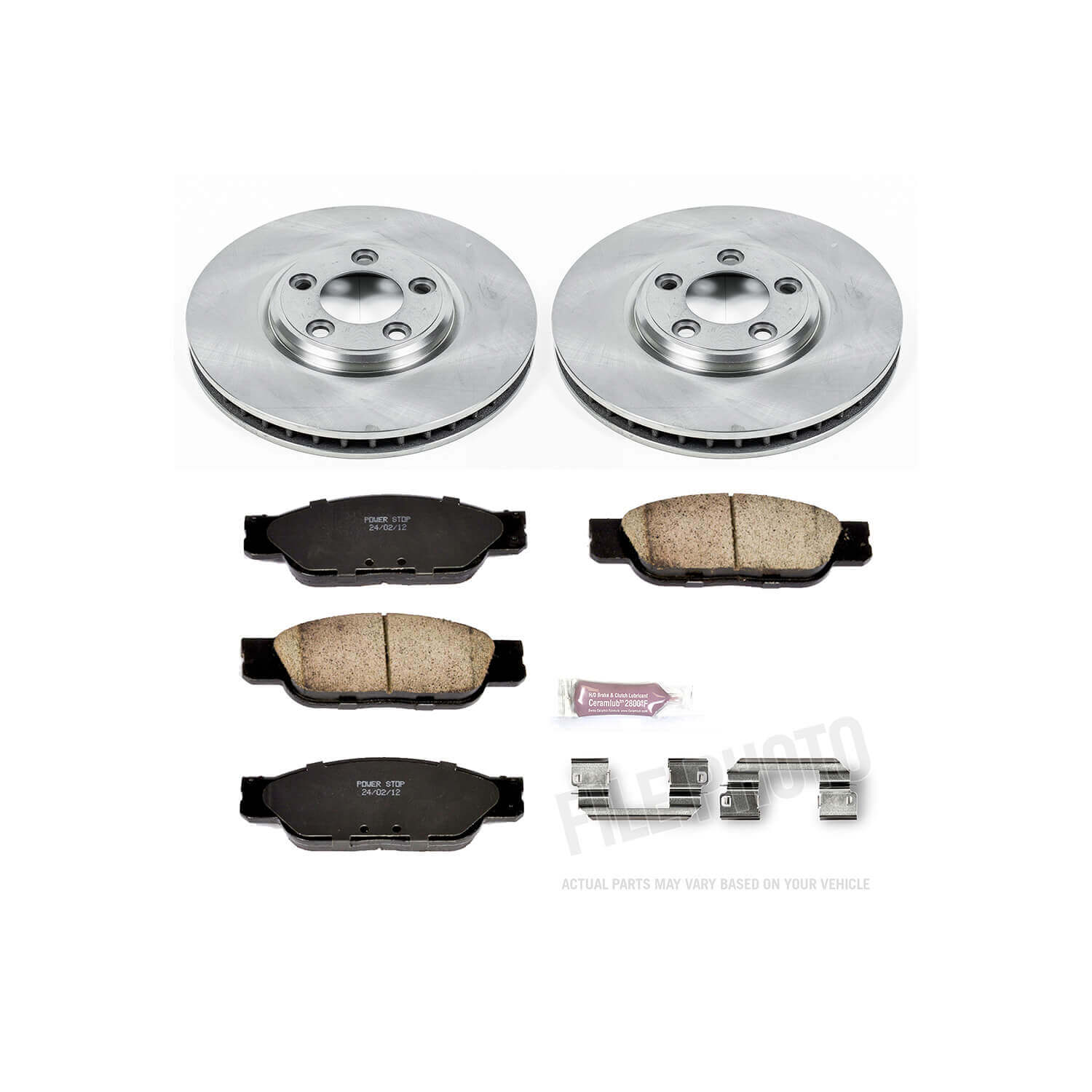 Power Stop KOE1351 Autospecialty - 1-Click Daily Driver Brake Kits (Front) for 2000-2006 Ford Thunderbird product image