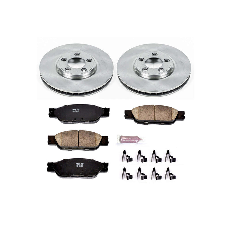 Power Stop KOE1353 Autospecialty - 1-Click Daily Driver Brake Kits (Front) for 2003-2004 Jaguar S-Type product image