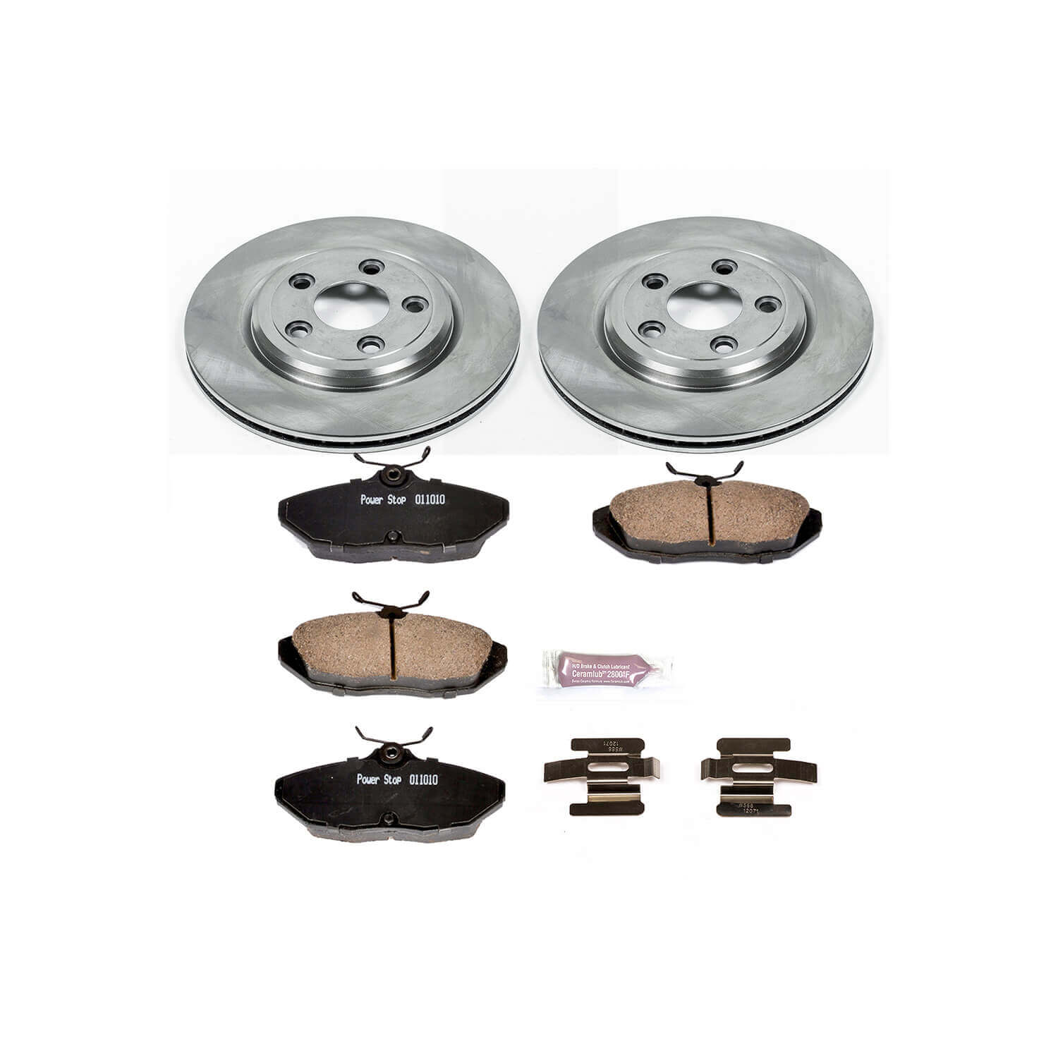 Power Stop KOE1360 Autospecialty - 1-Click Daily Driver Brake Kits (Rear) for 2000-2002 Jaguar S-Type product image