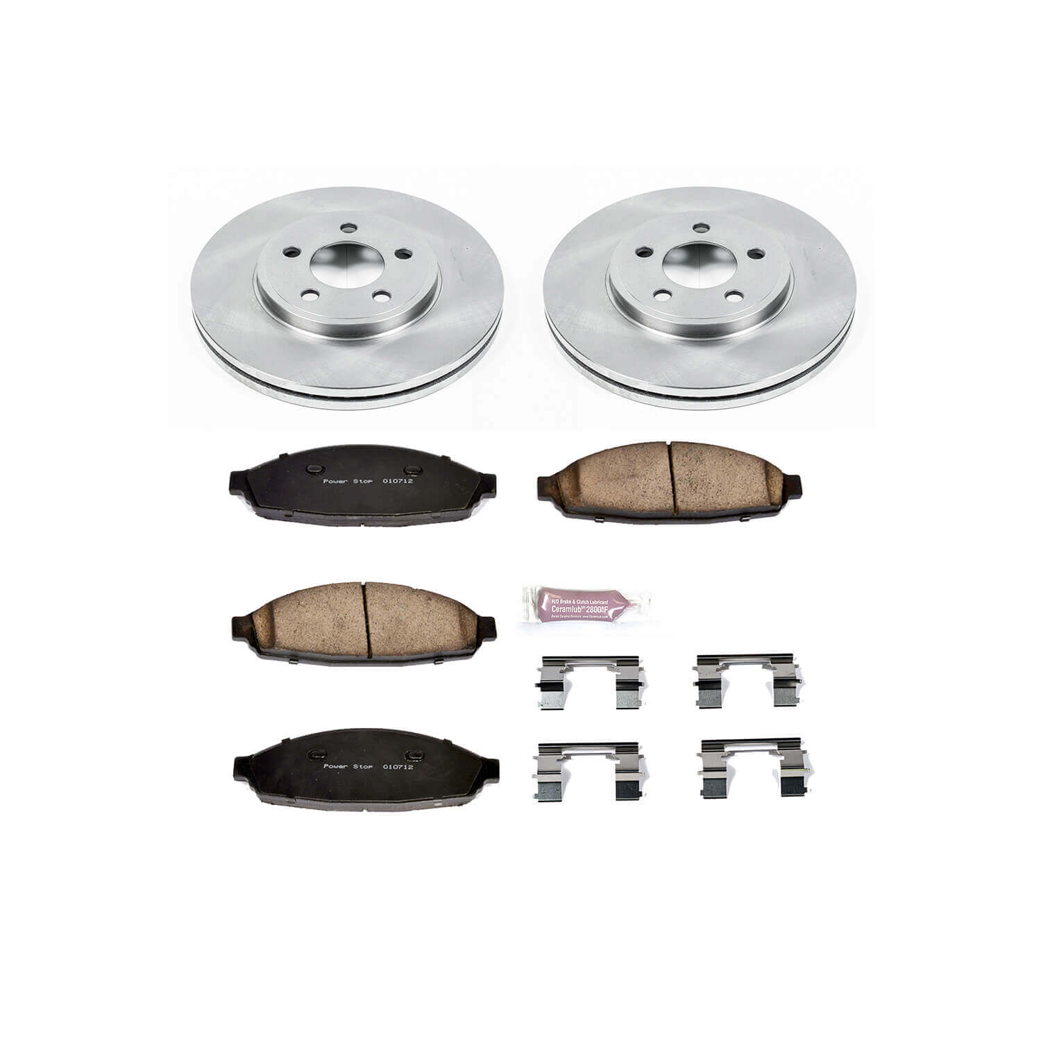 Power Stop KOE1364 Autospecialty - 1-Click Daily Driver Brake Kits (Front) for 2003-2011 Ford Crown Victoria product image