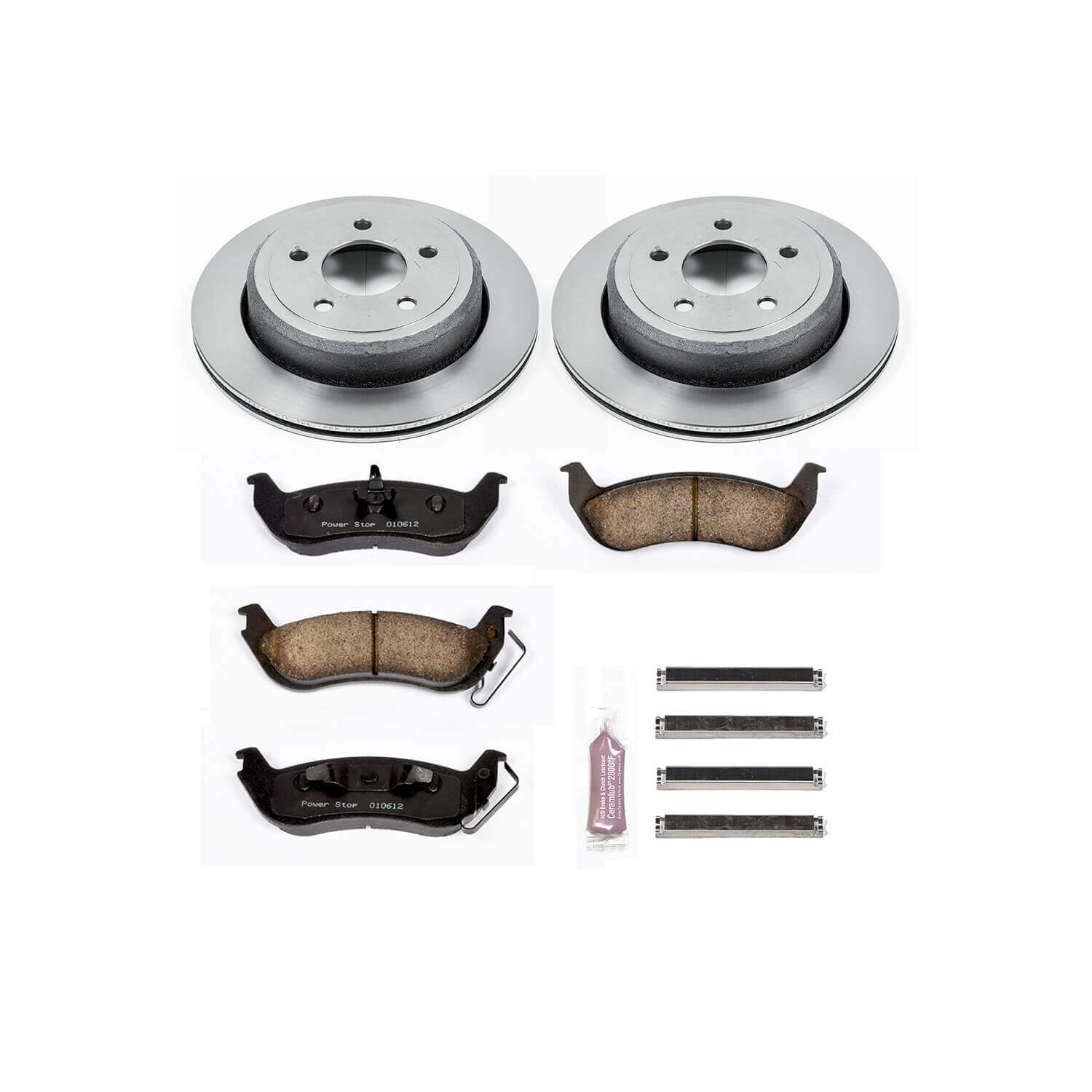Power Stop KOE1368 Autospecialty - 1-Click Daily Driver Brake Kits (Rear) for 2003-2011 Ford Crown Victoria product image