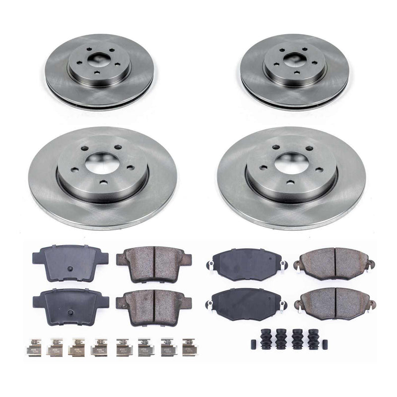Power Stop KOE1374 Autospecialty - 1-Click Daily Driver Brake Kits (Front And Rear) for 2005-2008 Jaguar X-Type product image