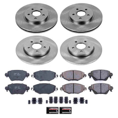 Power Stop KOE1375 Autospecialty - 1-Click Daily Driver Brake Kits (Front And Rear) for 2002-2005 Jaguar X-Type product image