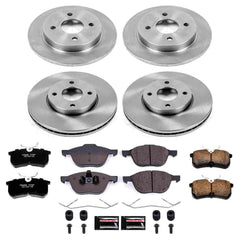 Power Stop KOE1378 Autospecialty - 1-Click Daily Driver Brake Kits (Front And Rear) for 2005-2007 Ford Focus product image